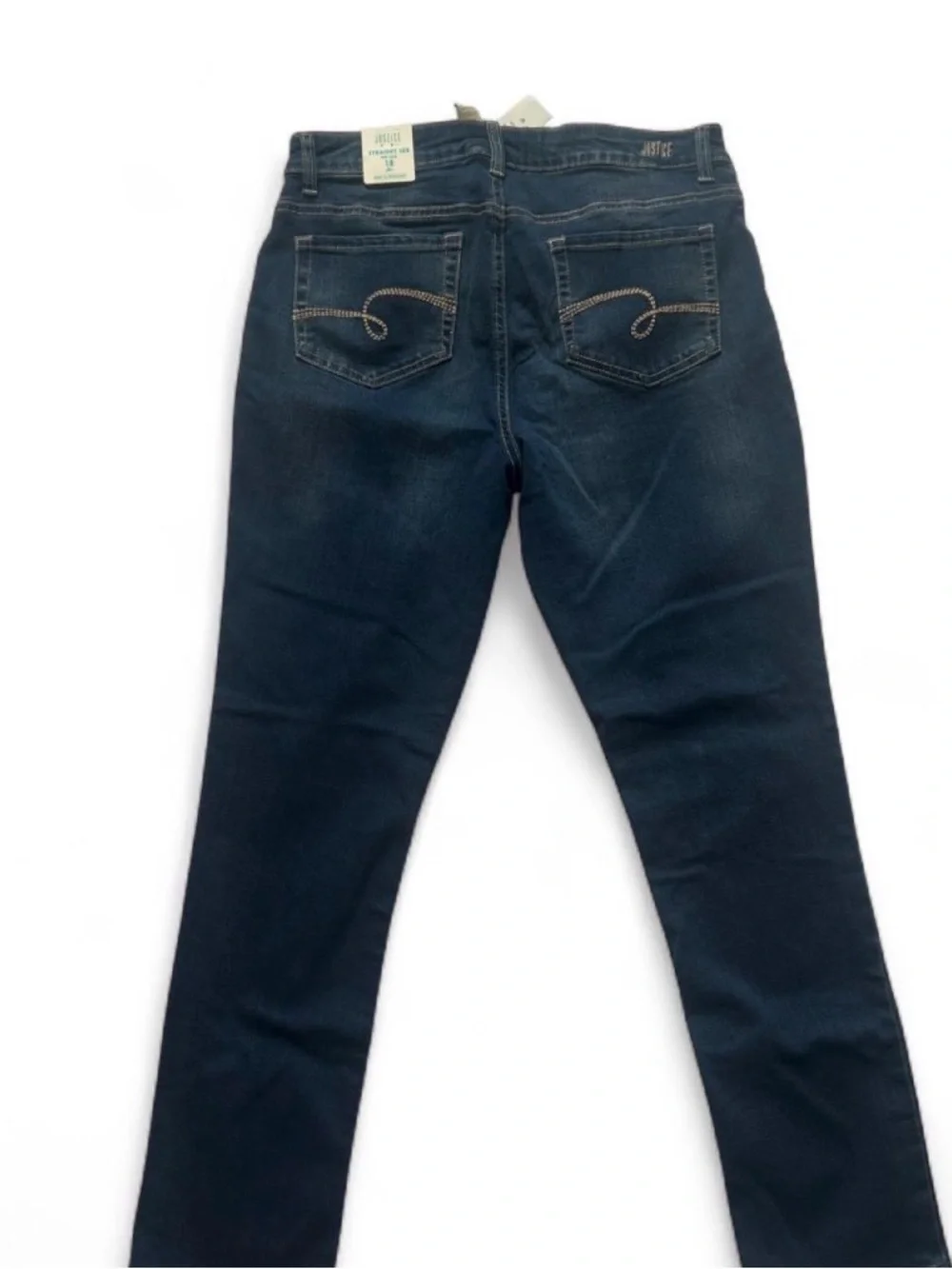 Justice Girls Dark Blue Slim Jeans